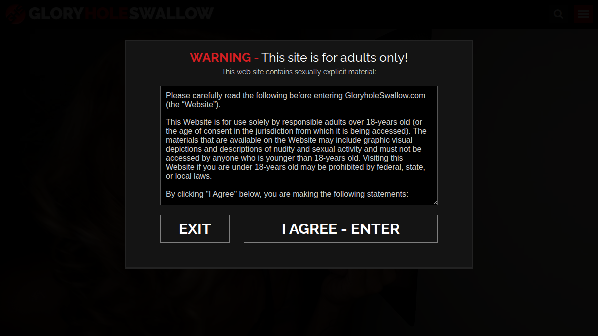 Gloryhole Swallow · Forhåndsvisning af