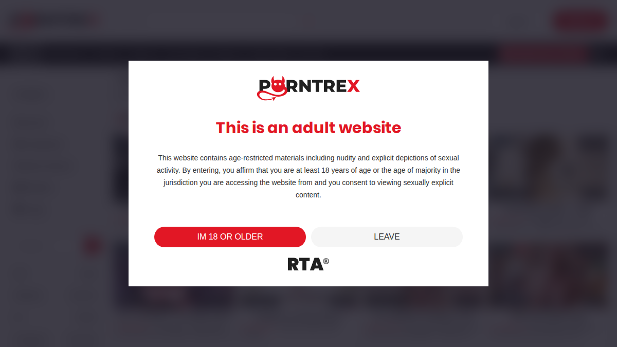 PornTrex · Forhåndsvisning af