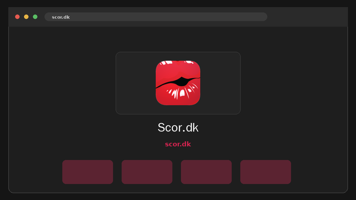 Scor.dk · Forhåndsvisning af