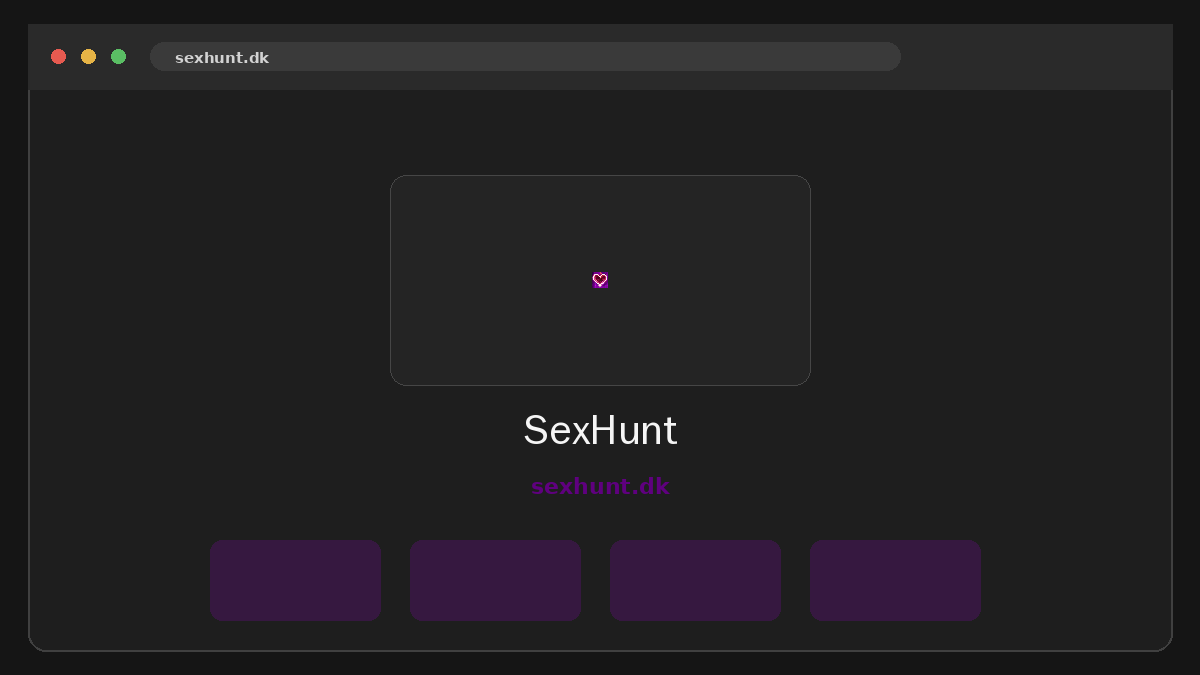 SexHunt · Forhåndsvisning af